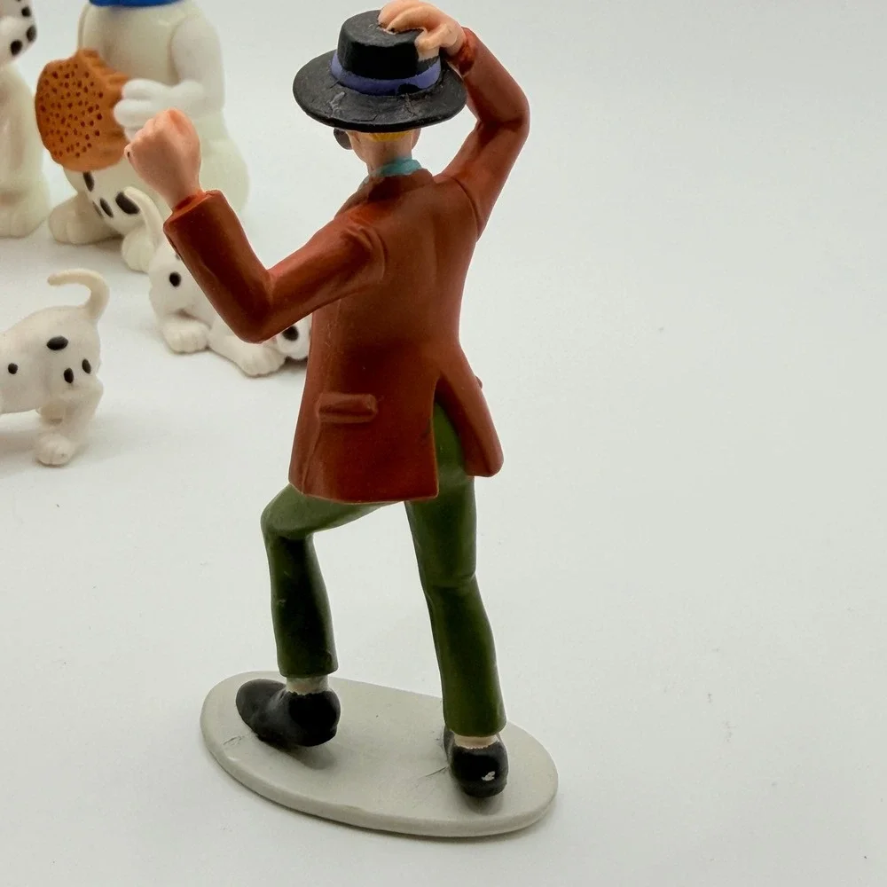 Disney 101 Dalmatians Roger‎ Radcliffe Vintage Figure Lot PVC Kids Toy Cake Top